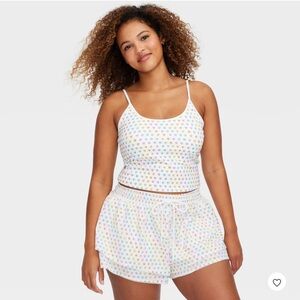 Roller Rabbit Target collab Heart Print Cami & Shorts